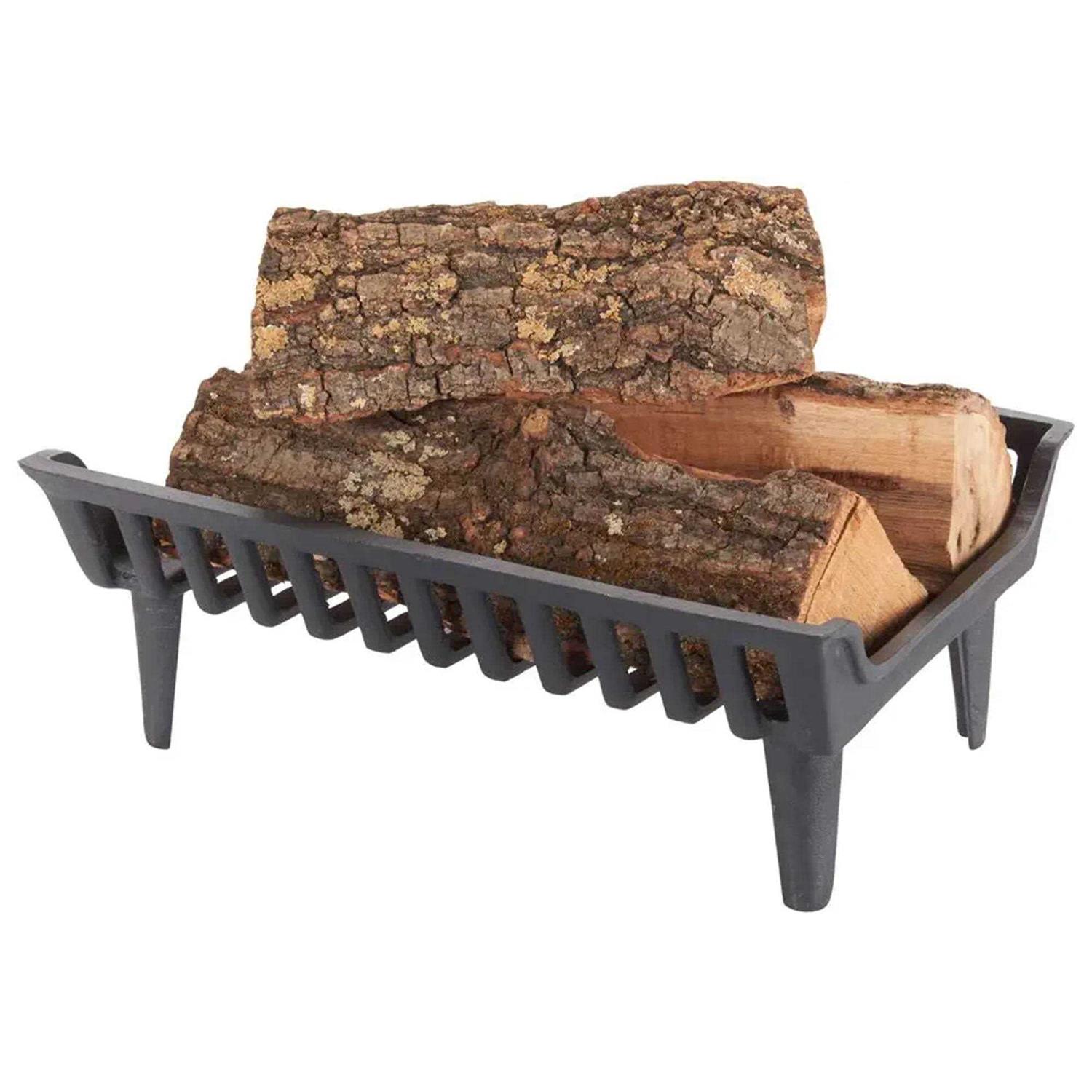 Liberty Foundry 20 in. Cast Iron Heavy-Duty Fireplace Grate with 4 in. Clearance