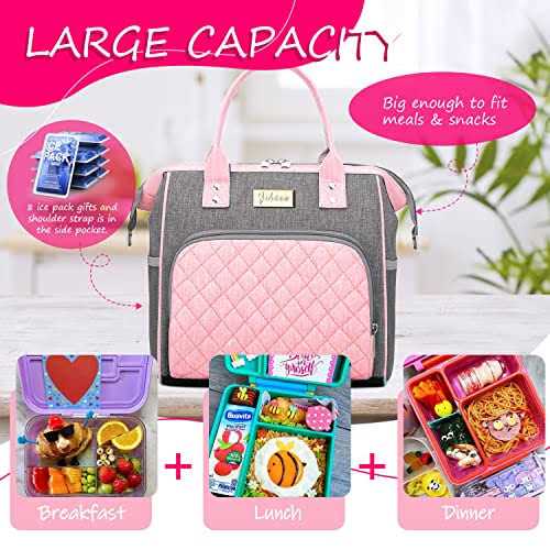 Lunch Bag Women Insulated Lunch Box for Women Adults Leakproof Large Lunch Tote Bags for Women with Adjustable Shoulder Strap