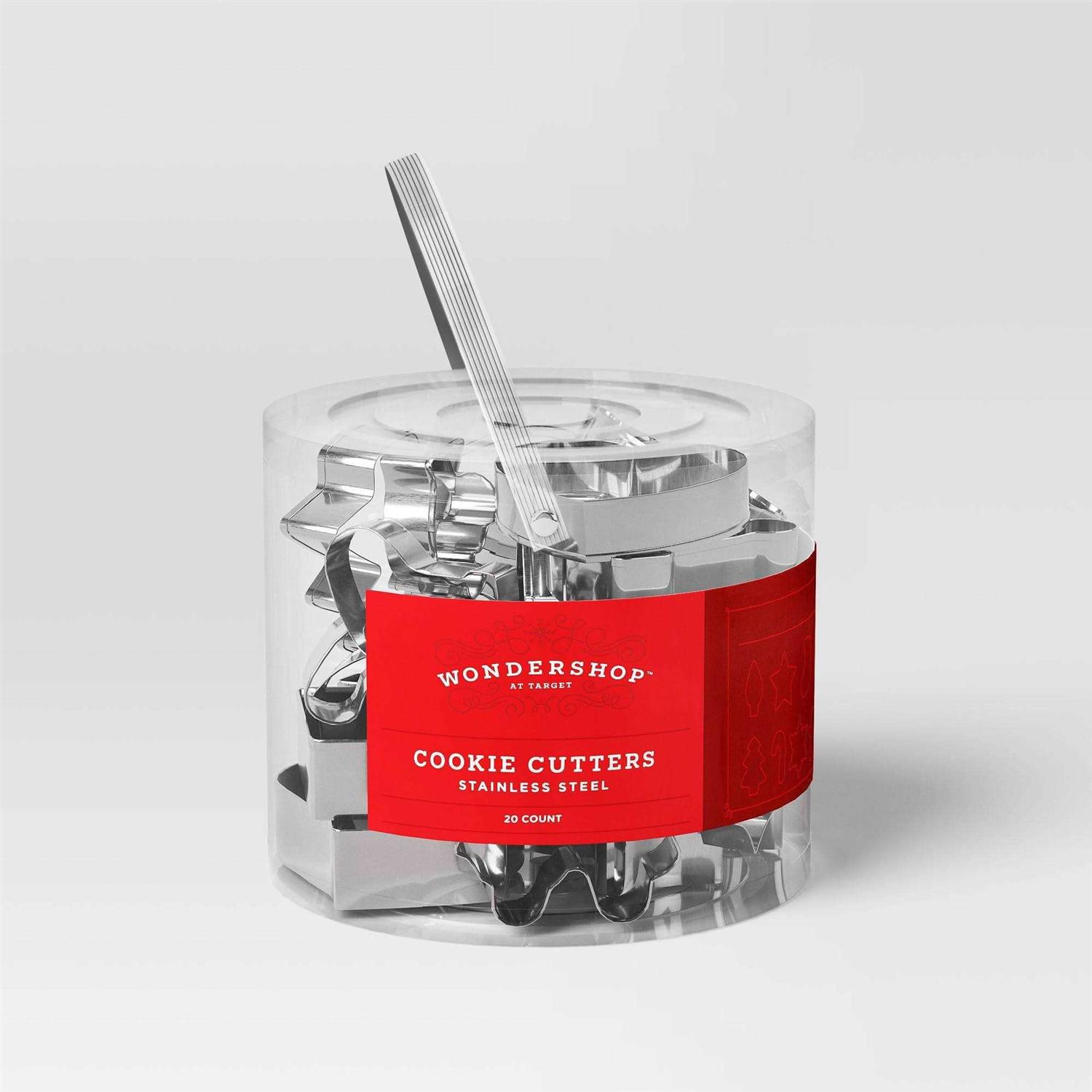 Wondershop 20pc Holiday Cookie Cutter set Silver