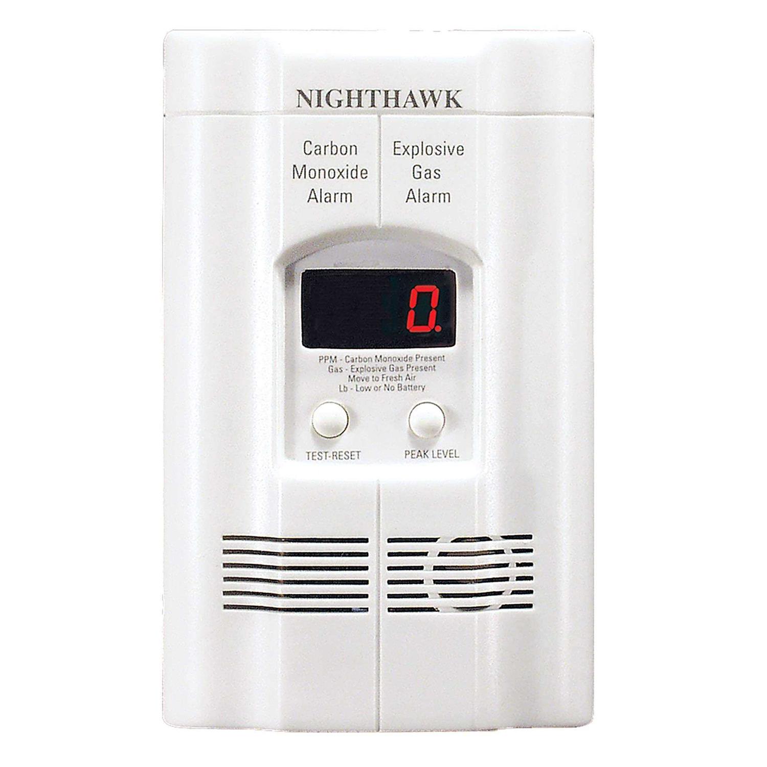 Kidde Nighthawk Plug-In Carbon Monoxide u0026 Explosive Gas Detector Alarm