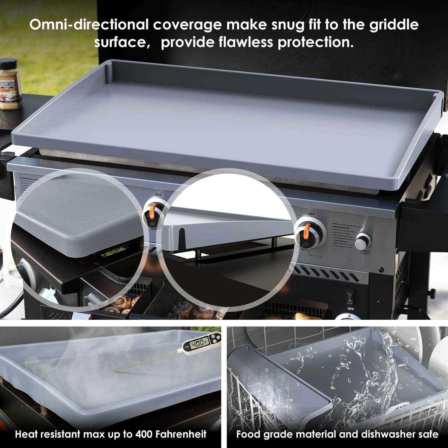 Upgraded Silicone Griddle Cover Mat Full-edge for Grill 36 Blackstone