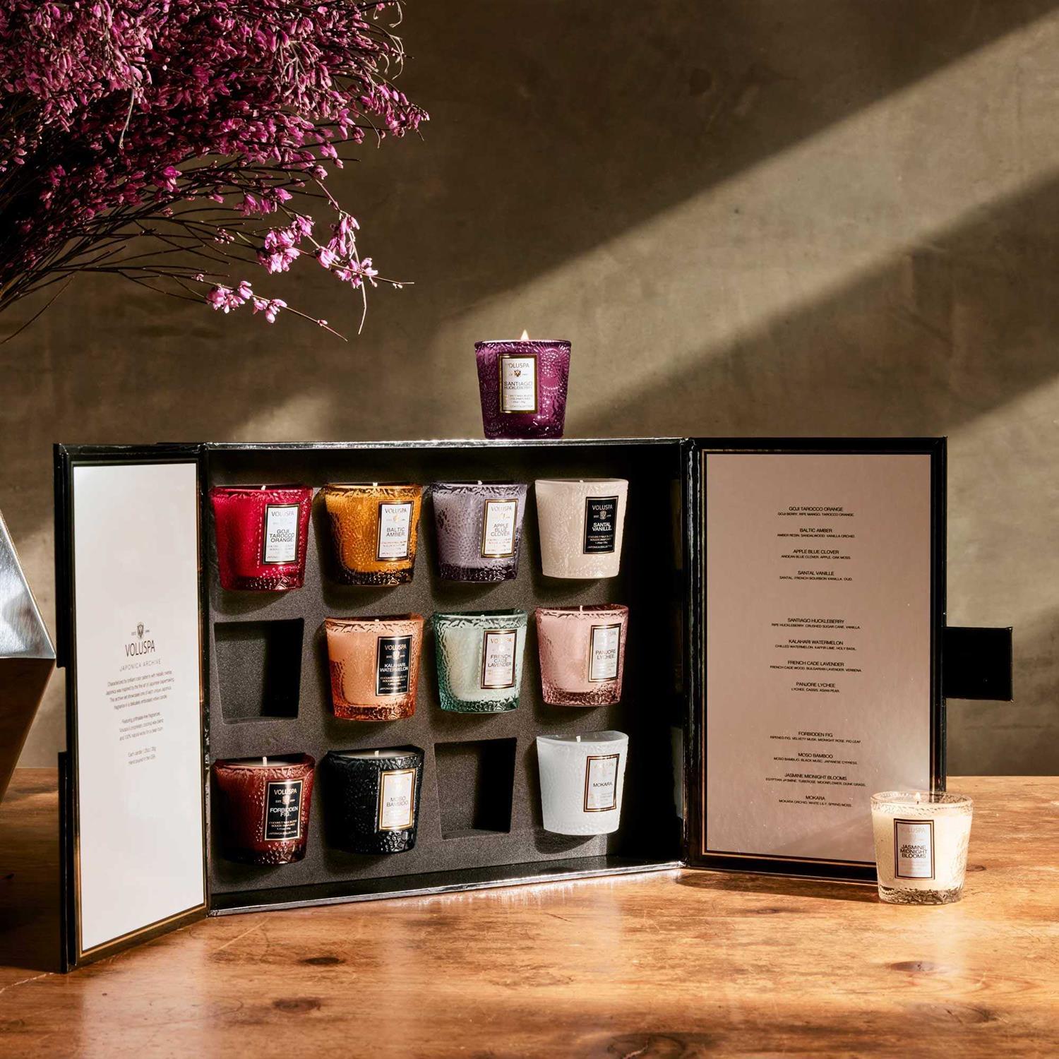 Voluspa Japonica Archive 12 Votive Candle Gift Set
