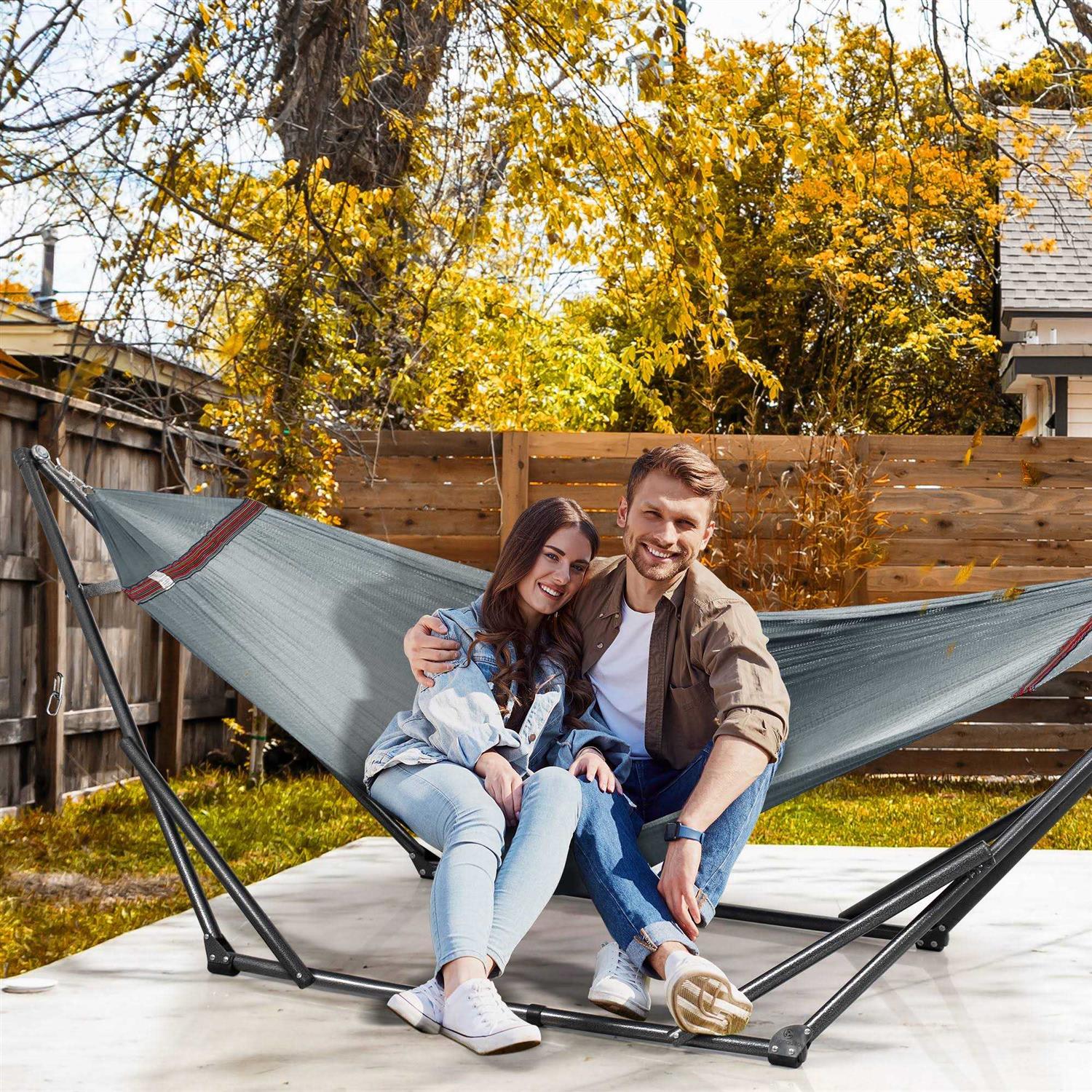Tranquillo Universal Double Hammock with Adjustable Stand Bag