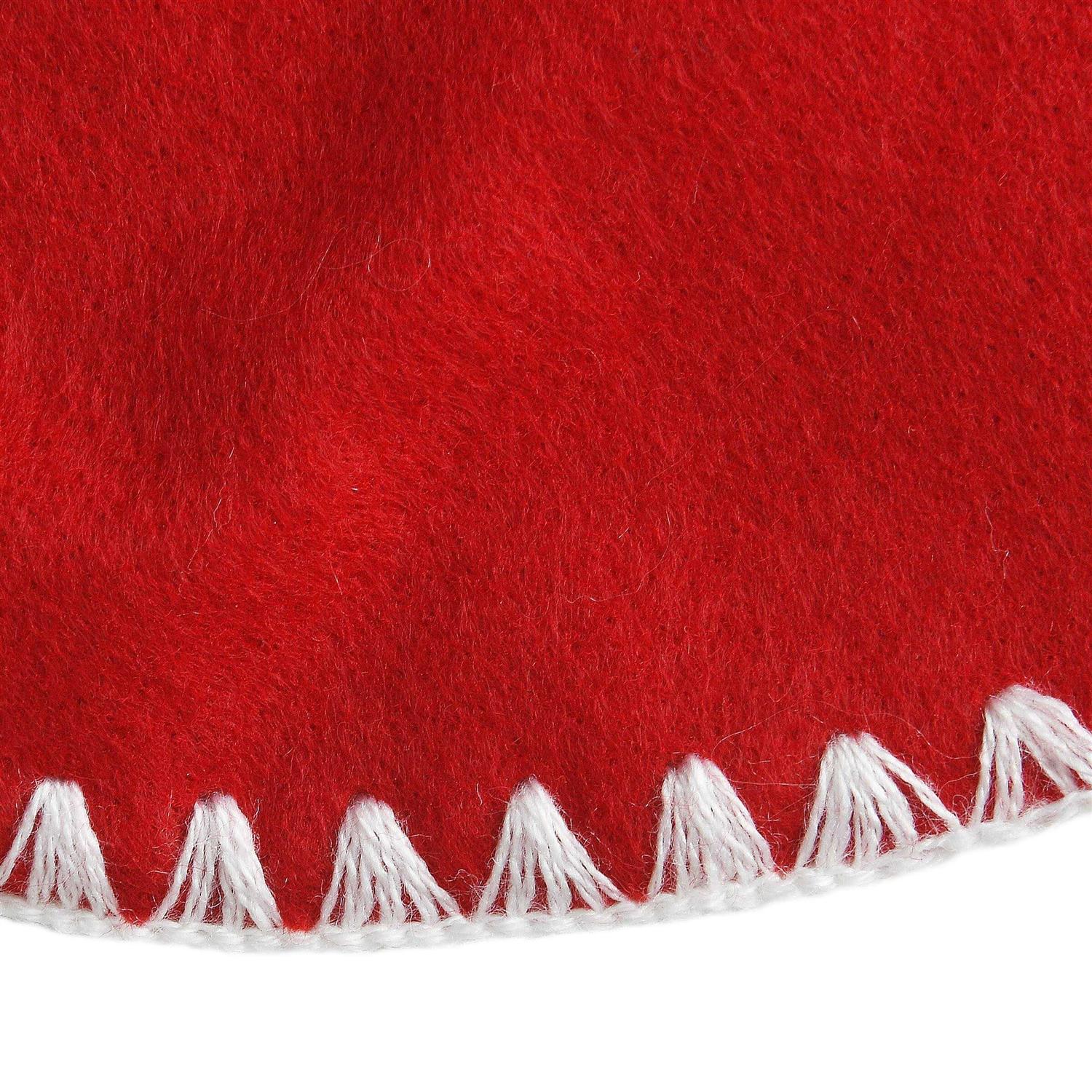 National Tree Company General Store Scalloped Red Christmas Tree Skirt