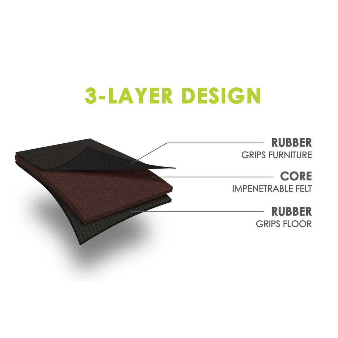 Slipstick GorillaPads 2 Square Furniture Gripper Pads