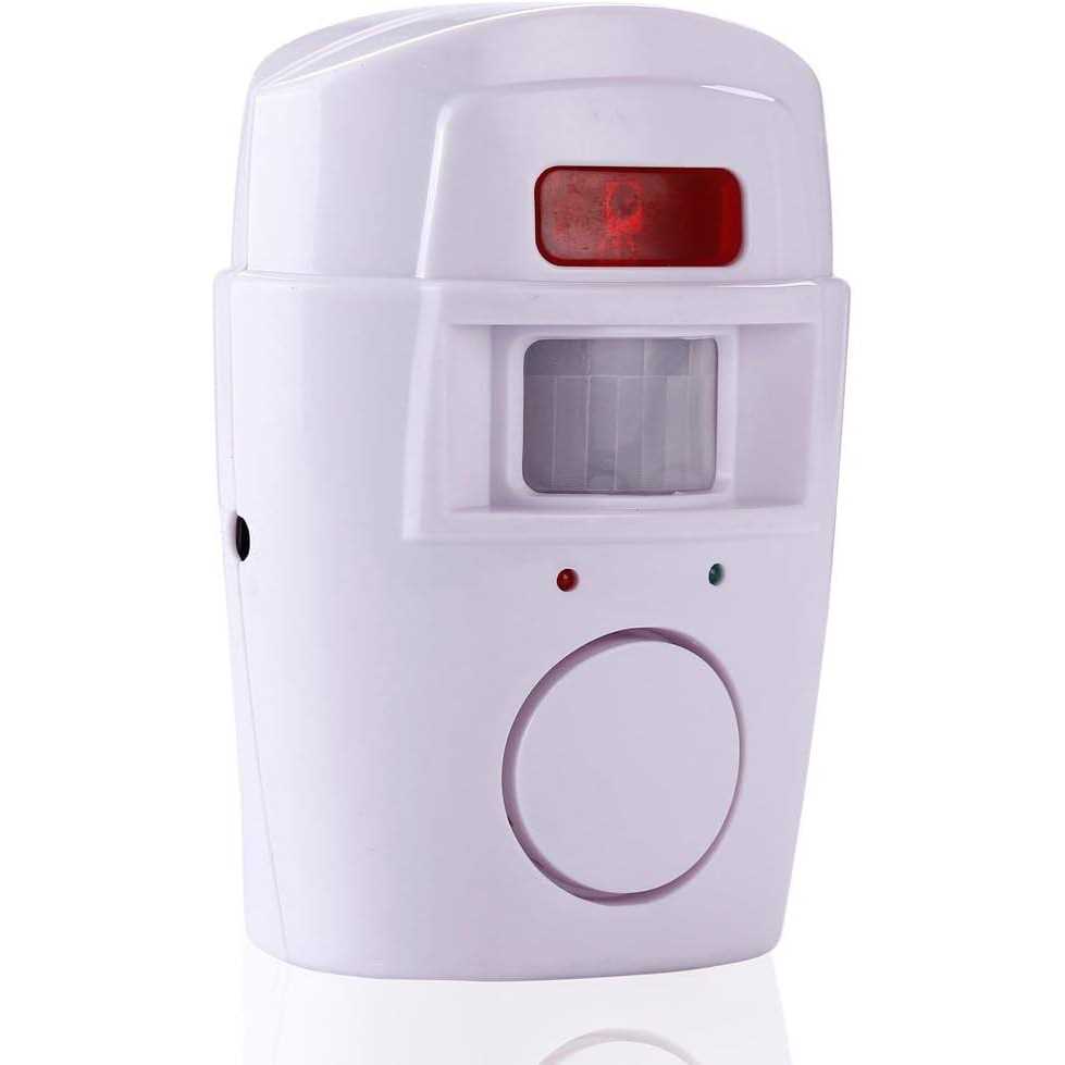 Mengshen Infrared Motion Sensor Alarm Burglar Alarm with 2 Remote controls