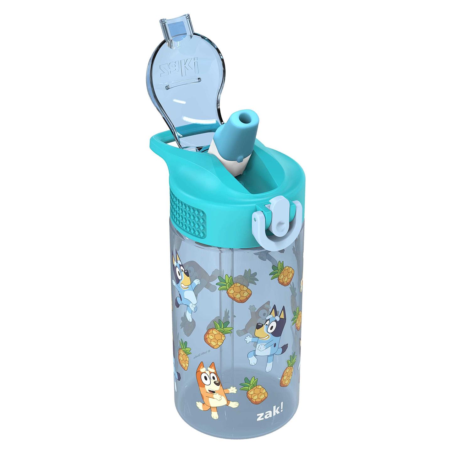 Zak Designs Bluey Antimicrobial 16oz Park Straw Bottle