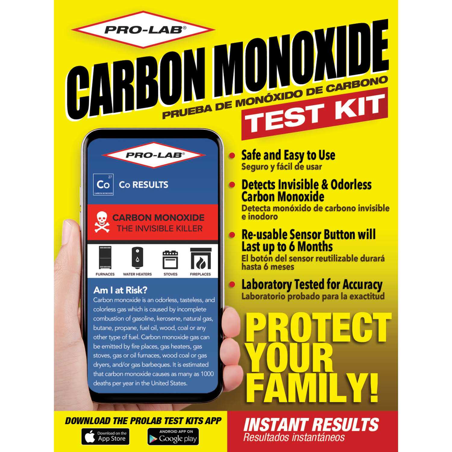 Pro Lab Carbon Monoxide Test Kit