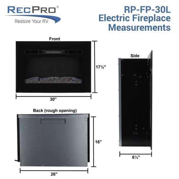 RecPro® Rv Electric Fireplace Flame Color Settings