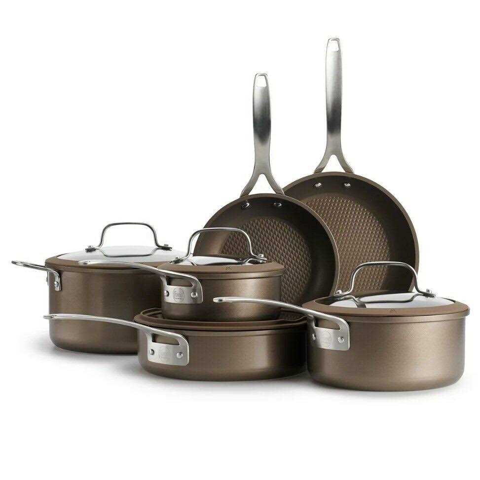 Food Network 10-pc. Textured Titanium Nonstick Cookware Set