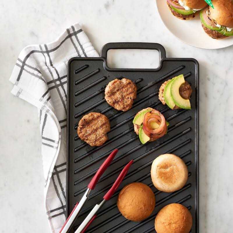 Food Network Pre-Seasoned Cast-Iron Reversible Grill
