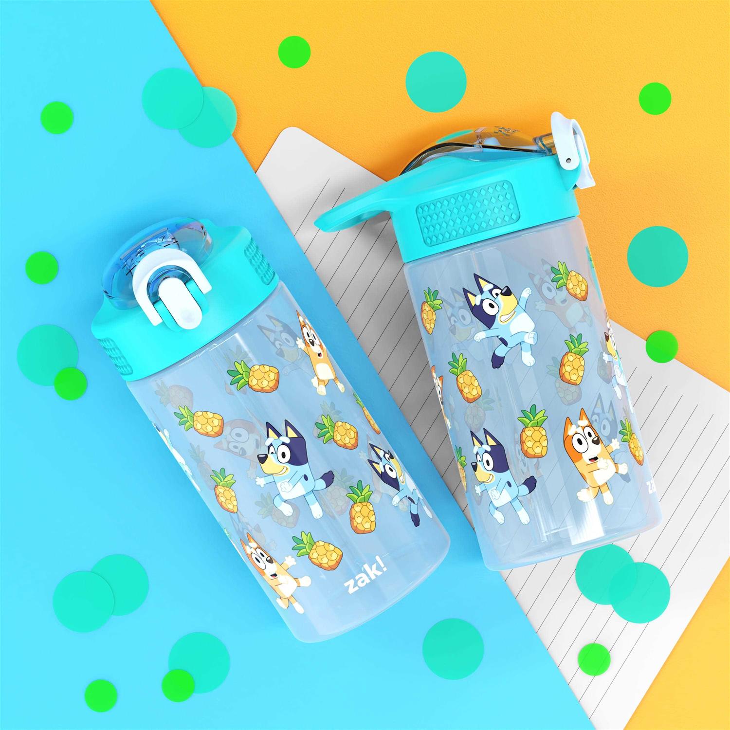 Zak Designs Bluey Antimicrobial 16oz Park Straw Bottle