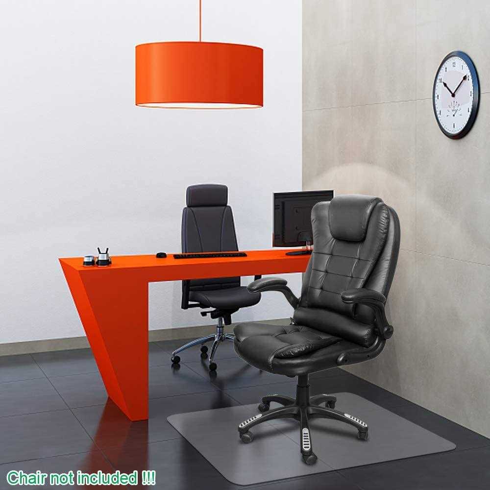 Kuyal Clear Chair mat 48 inches Transparent Floor Mats Wood/Tile Protection mat for Office & Home