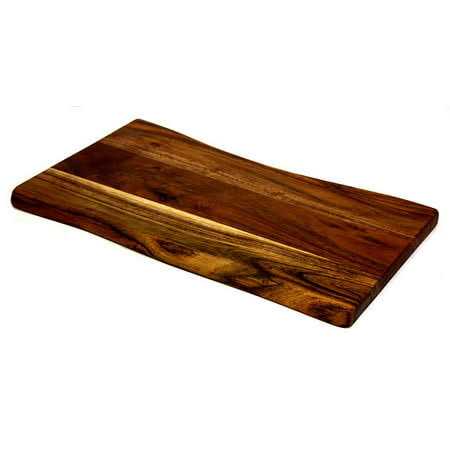 Mountain Woods Brown Mountain Woods Hand Crafted Live Edge Acacia Cutting Board