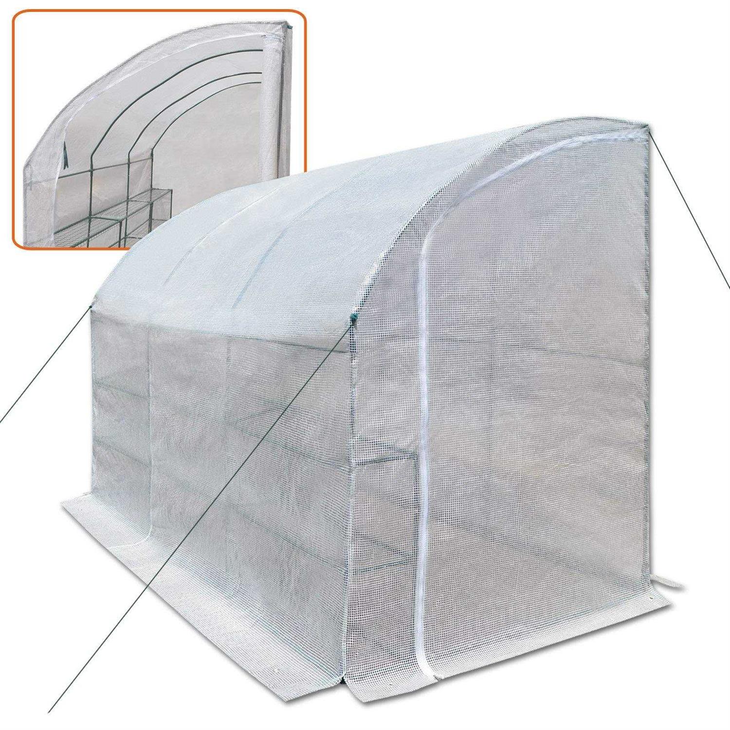 Strong Camel Walk-in Greenhouse Large Outdoor Portable Green House 3 Tiers 6 Shelves Gardening