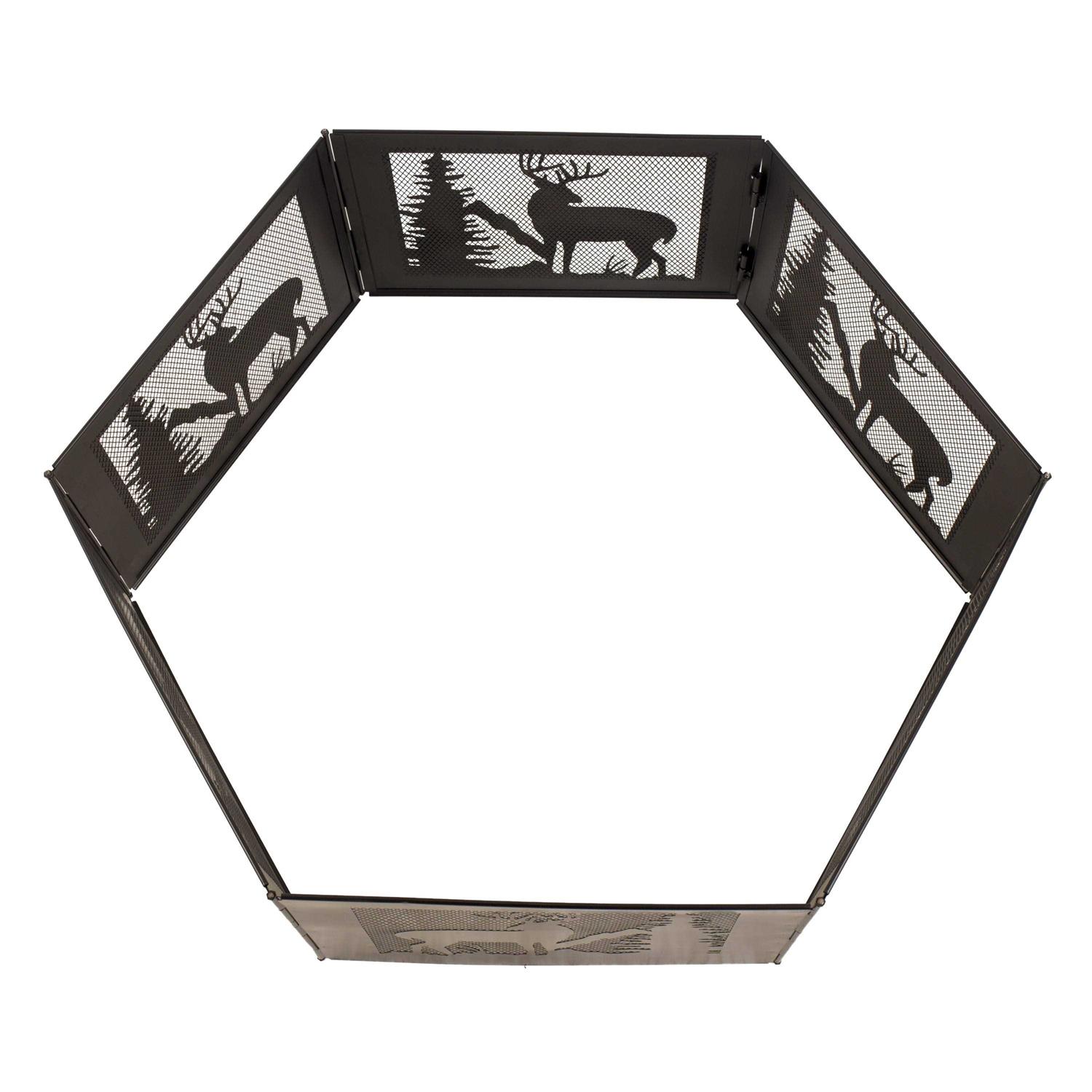Pleasant Hearth Deer Mountain Folding Fire Ring