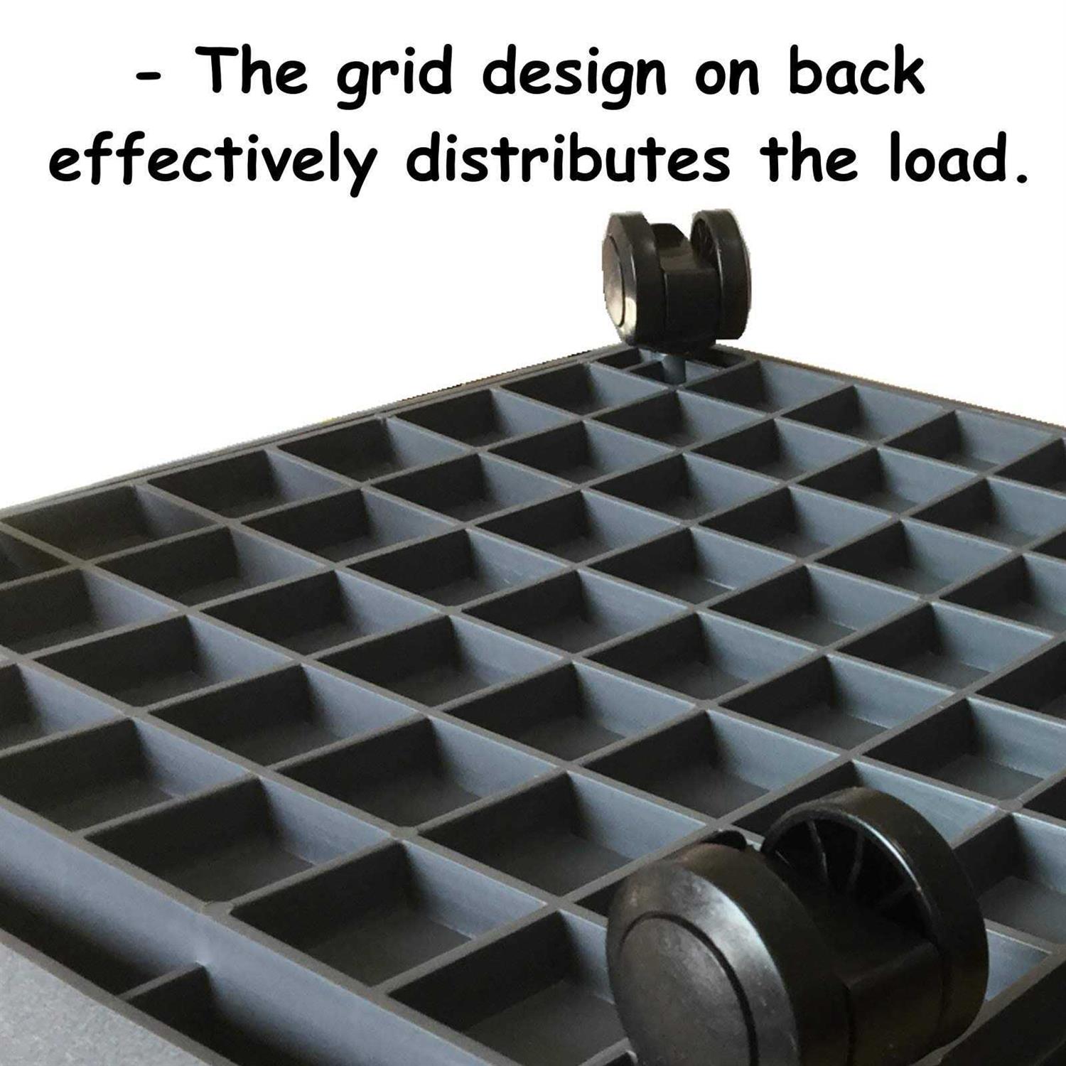 WanderingDonkey Square Heavy Duty Plant Caddy with Wheels,Rolling Stand Pot Trolley,Wheeled Planter Saucer Tray,Potted Flower Mover Dolly