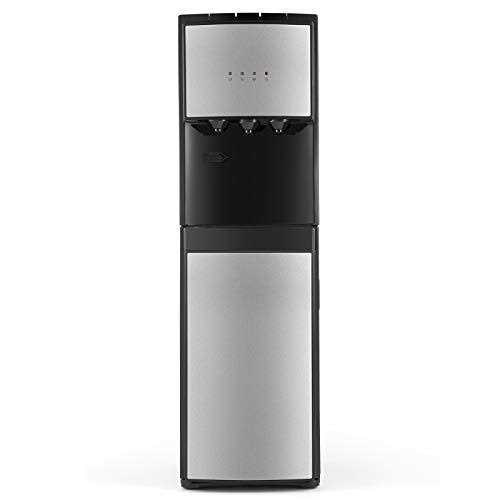 COSVALVE 5 Gallon Water Dispenser Bottom Loading Hot Cold Water Cooler Stainless 3 Temperature Spouts