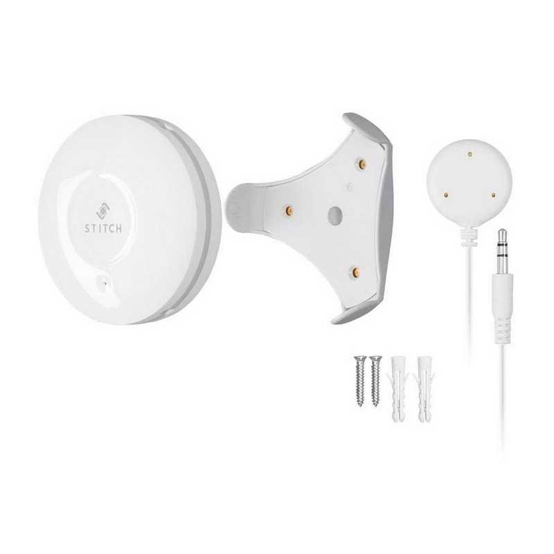 Monoprice Wireless Smart Water Leak/Flood Sensor White with Probe and Alarm