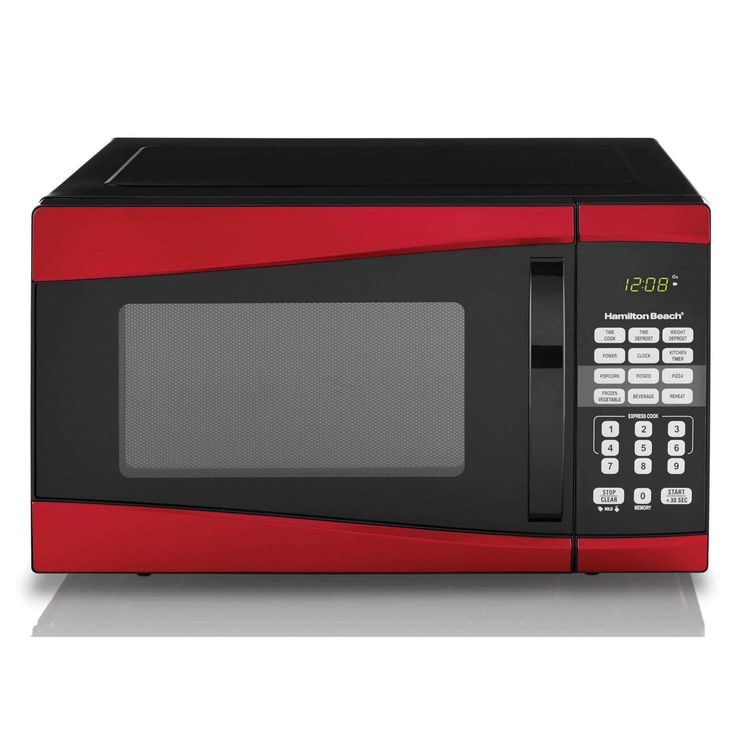 Hamilton Beach 0.9 Cu ft 900w Microwave Red