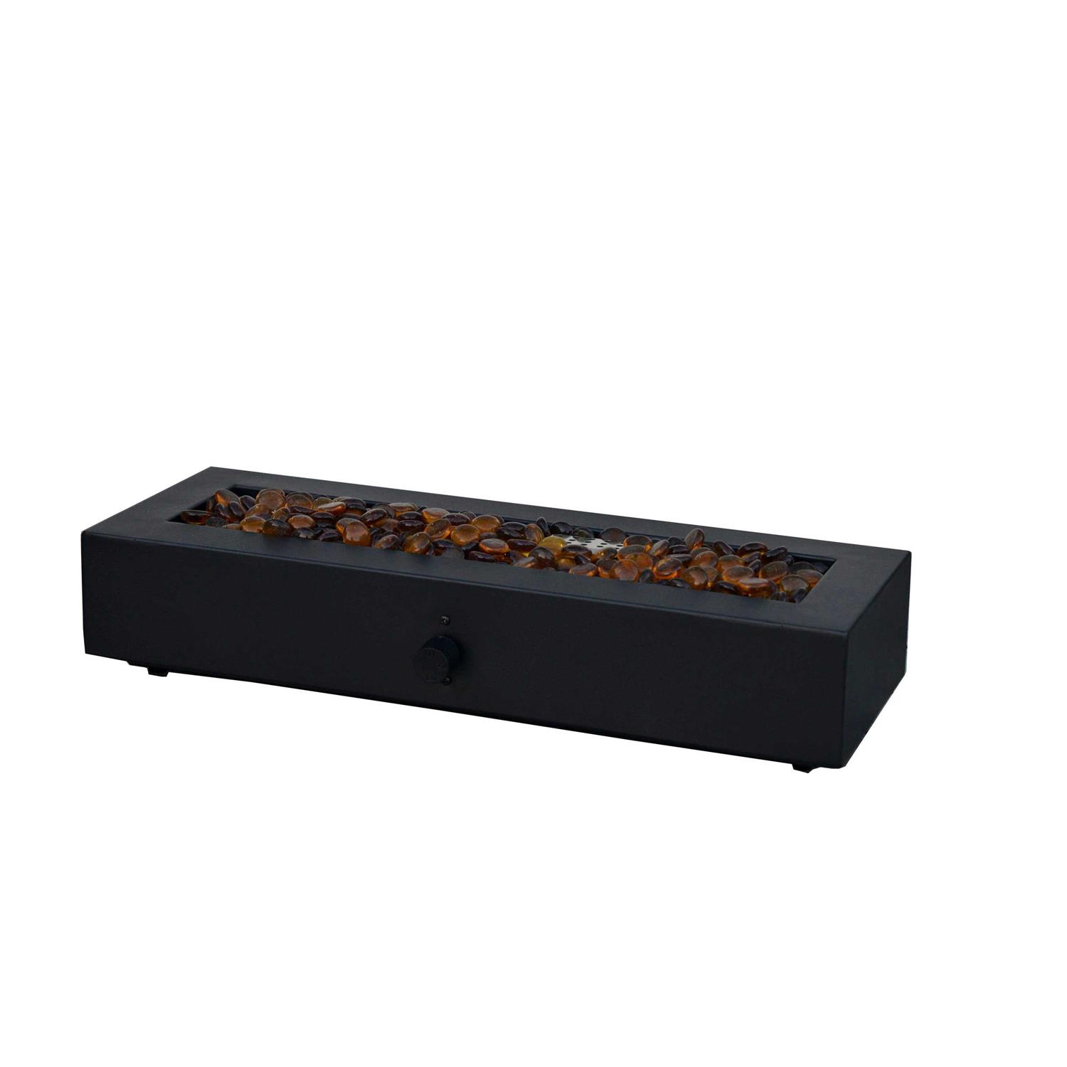 allen + roth Rectangular Tabletop Gas Fire Pit 52297
