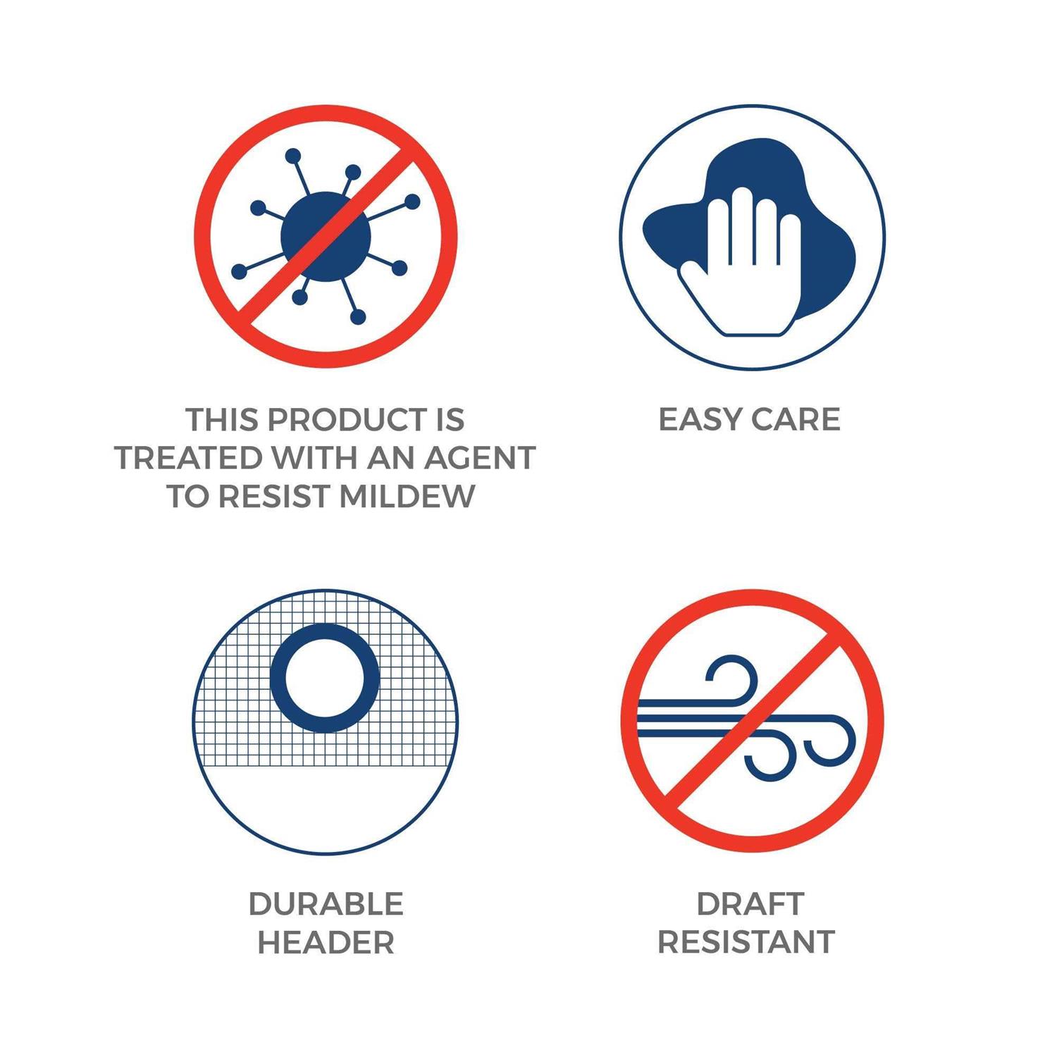 Zenna Home Super Heavyweight Vinyl Shower Curtain Liner