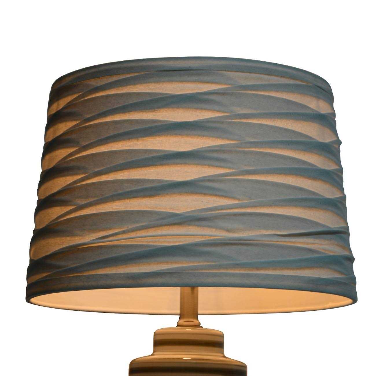Threshold Linen Overlay Modified Drum Large Lamp Shade Ivory