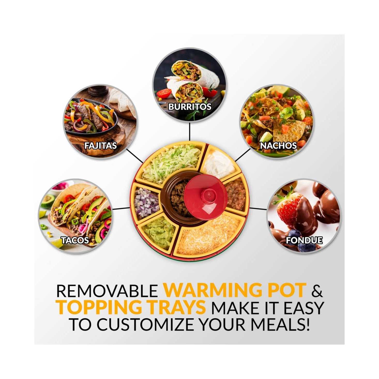 Taco Tuesday Lazy Susan Taco Bar