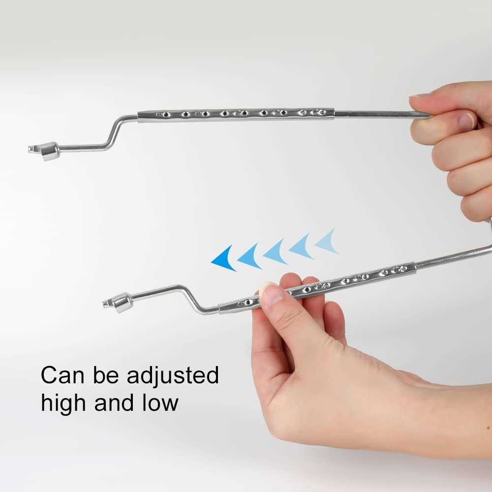 8 9 10 11 12 inch Lamp Shade Harp Holder, ALUCSET Adjustable Lamp Harp Kit, Fit Both Standard Lamp Rod and E14 E26 E27 Light Base UNO Fitter Adapter