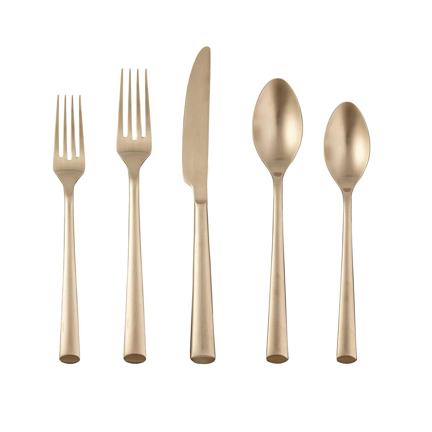 Cambridge Silversmiths Gilda Satin 20 Piece Flatware Set