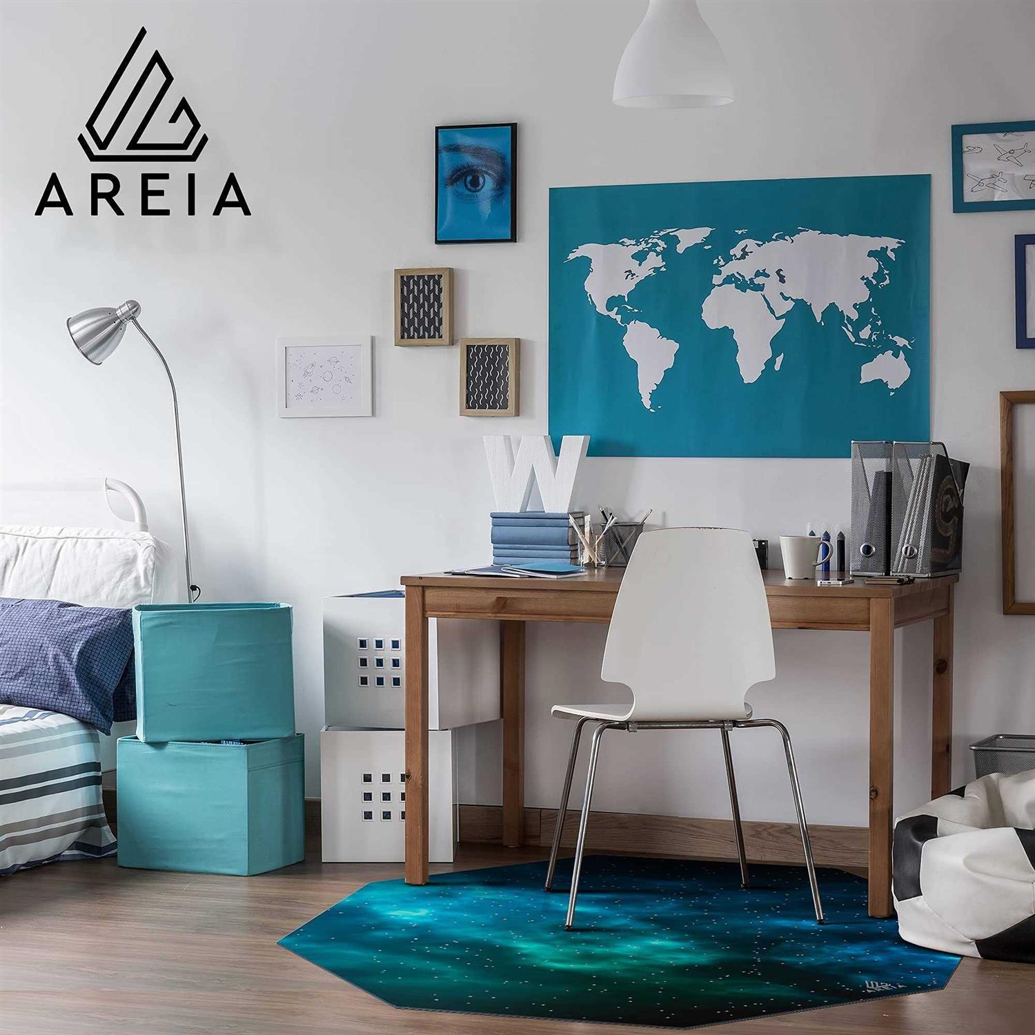 AREIA Computer Chair Mat Noise Cancelling Gaming Chair Mat – Anti-Slip Gaming Floor Mat – Scratch Resistant Mat for Office Chair –