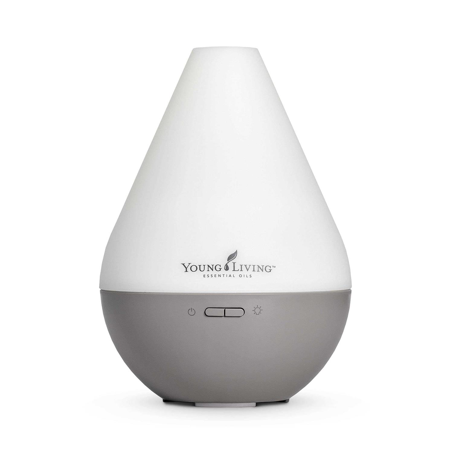 Young Living Dewdrop Essential Oil Diffuser wtih Peppermint Oil 5ml and Tangerine Oil 5ml