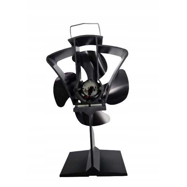 Tomersun 4 Blades Heat Powered Stove Fireplace Fan For Home Wood Log Burning Fireplace Circulating Warm Air Saving Fuel Efficiently