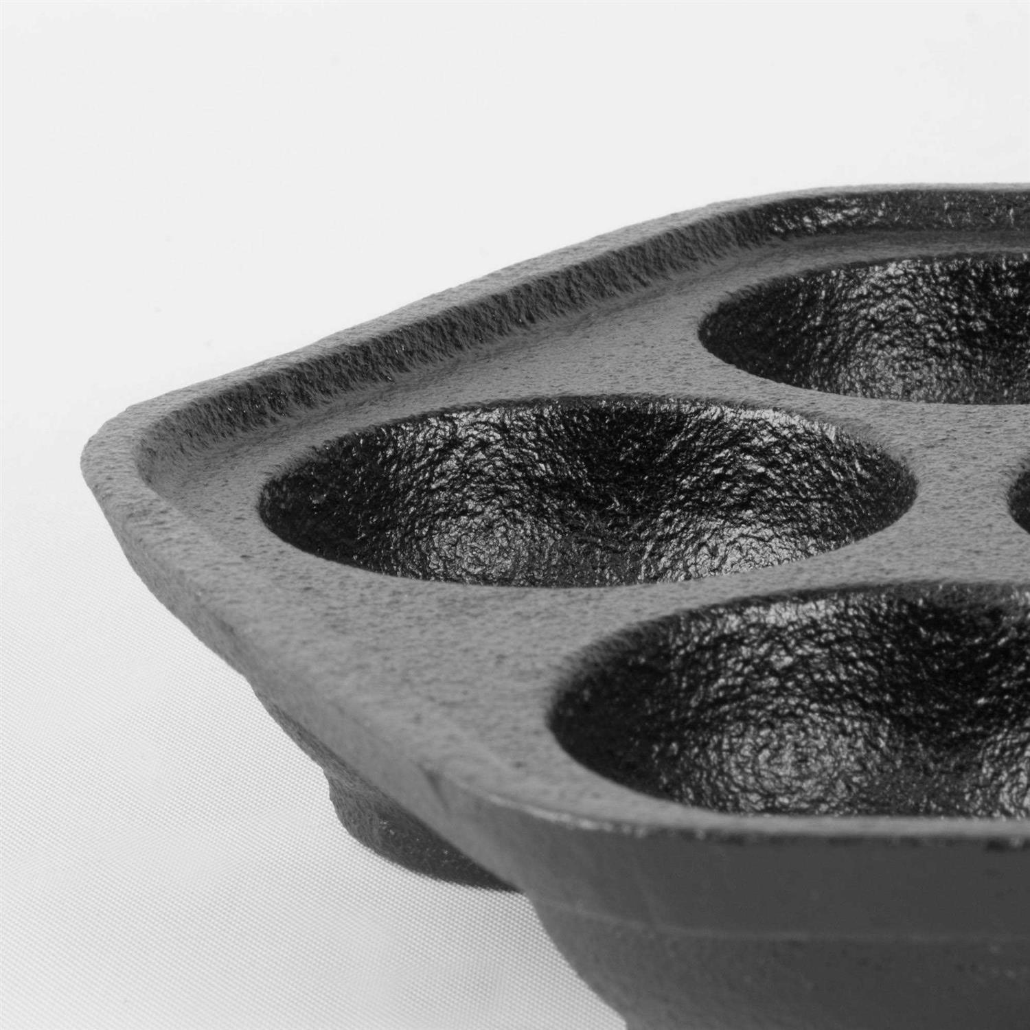 Commercial Chef Cast Iron Danish Aebleskiver Pan