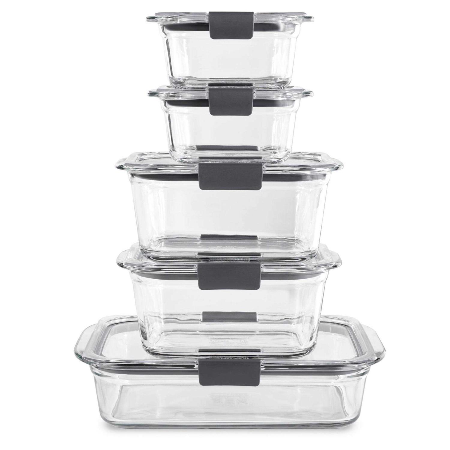 Rubbermaid Brilliance Glass Food Storage Containers