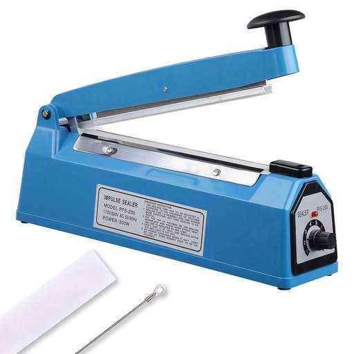 Yescom Impulse Sealer Manual Heat Sealer Plastic Bag Poly Tubing Packaging Machine