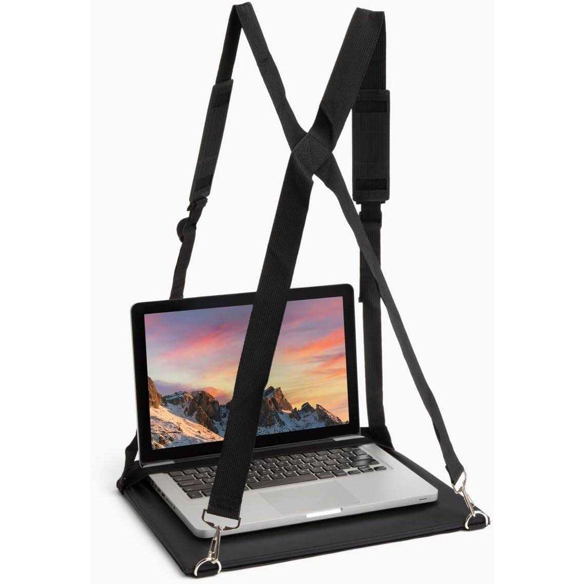 topoffice Walking Desk Mobile Laptop Desk, Hands Free Wearable Desk Mobile Laptop Harness, Standing Desk Walking Desk for Clipboard or 13 Laptop
