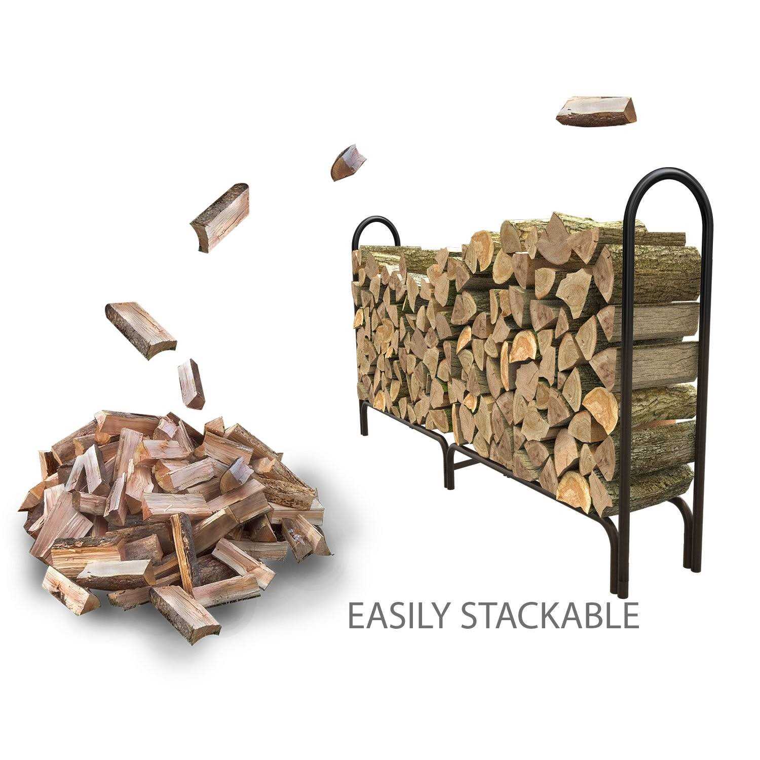 Panacea Black Deluxe Steel Log Rack