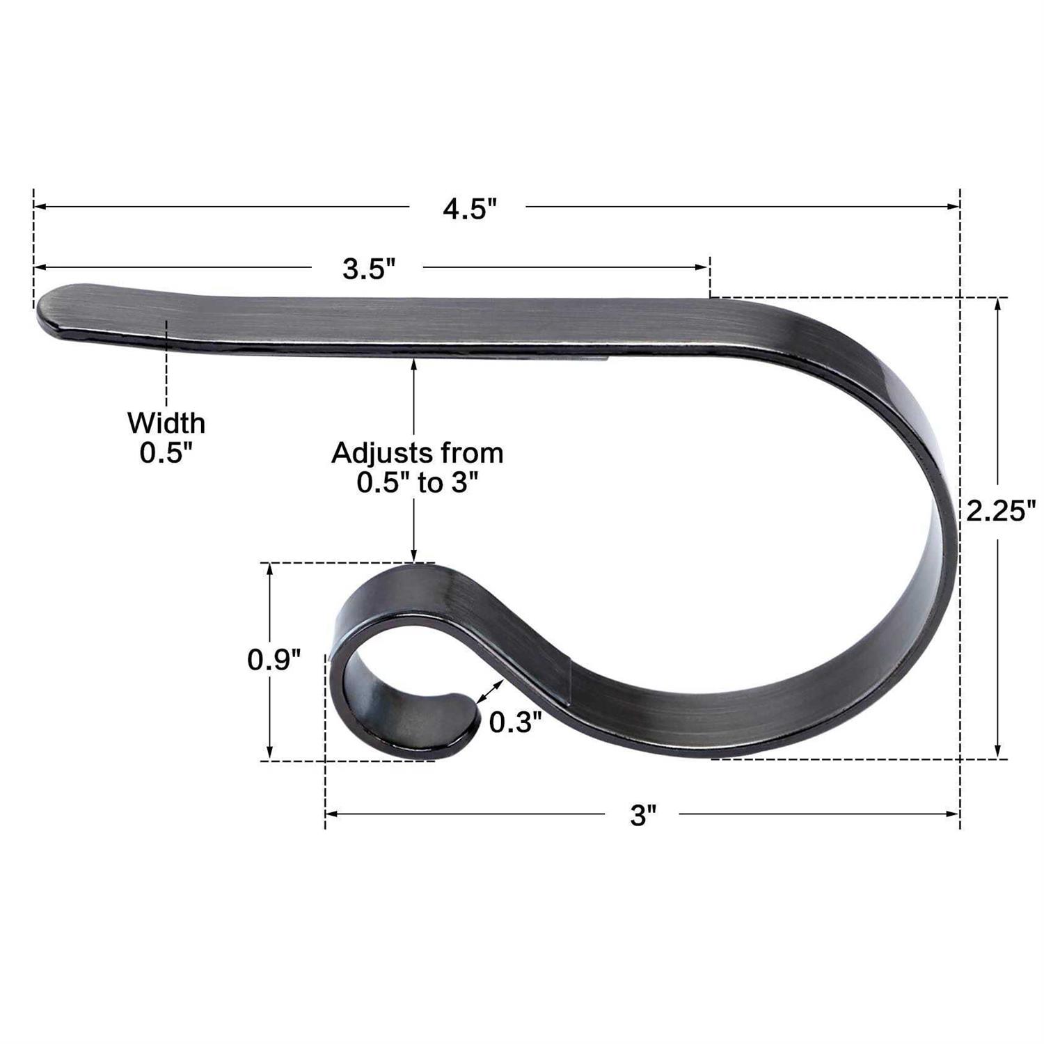 Christmas Stocking Holders For Mantle Set 4,protective Pads Christmas Stocking Holders For Fireplace Mantle,multi-uses Stocking Hooks For Mantle