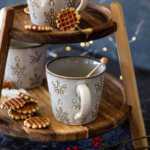 Over and Back Snowflake Mugs