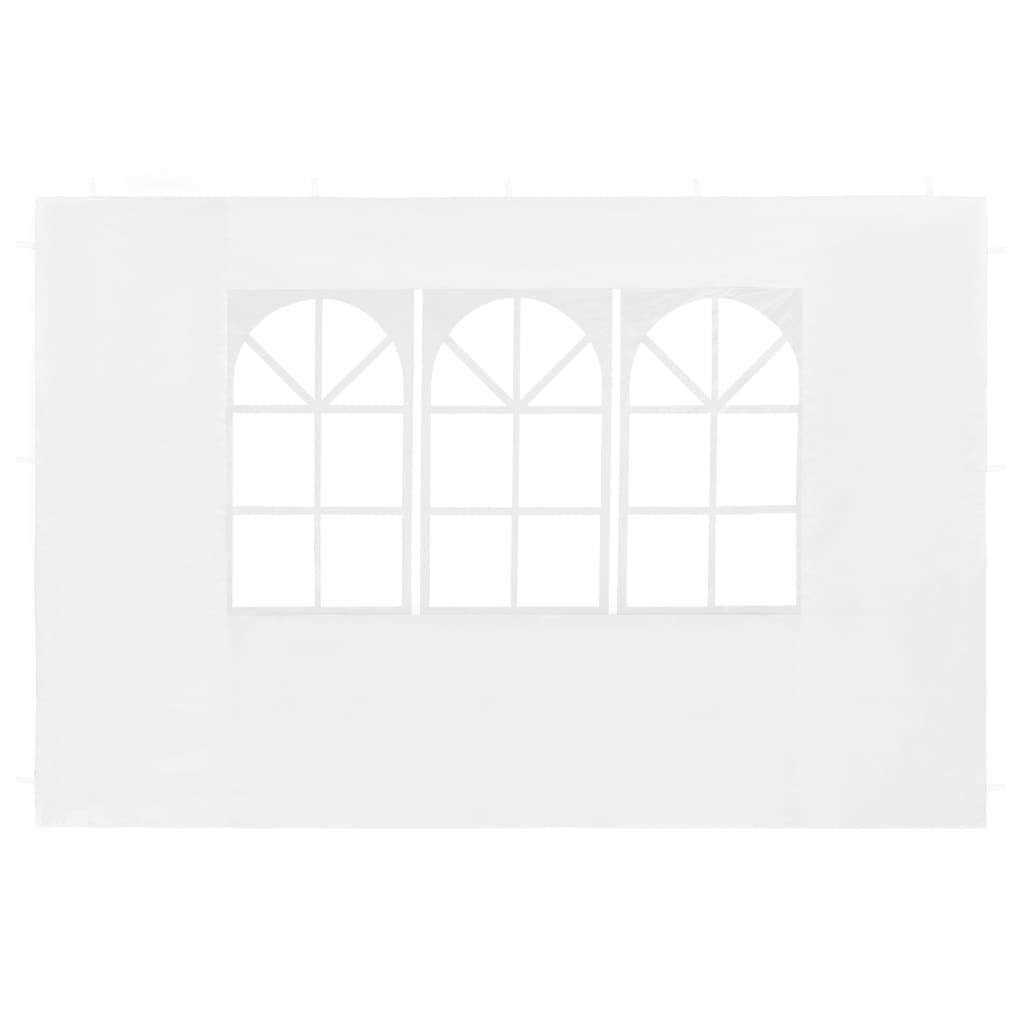 vidaXL Party Tent Sidewall 2 pcs with Window PE