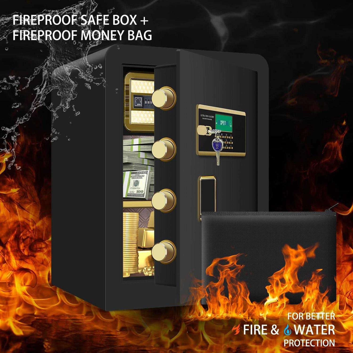 2.6 Cu ft Large Home Safe Fireproof Waterproof