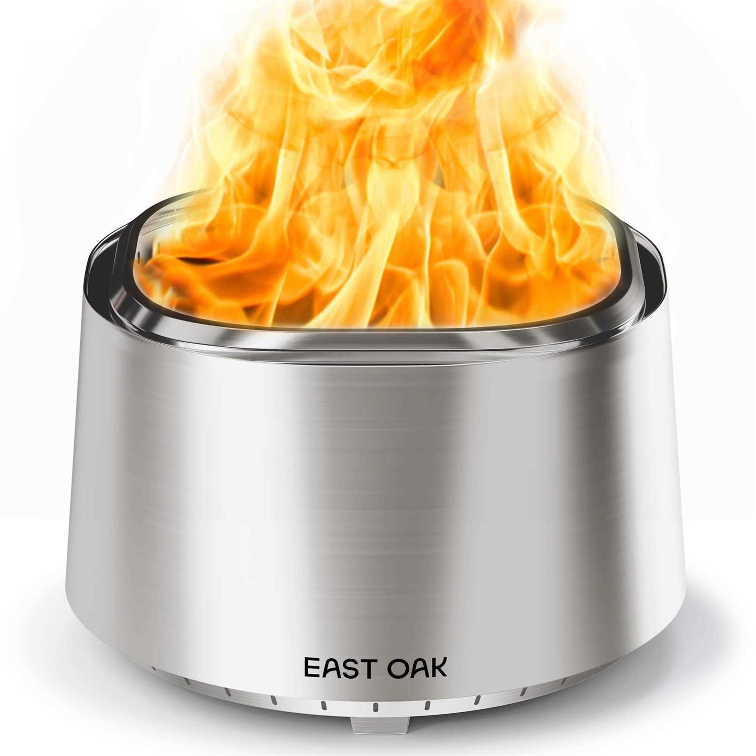 East OAK Fire Pit Smokeless Outside