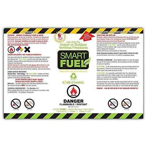 Smart Fuel 6 Liter Pack Indoor/Outdoor Fireplace Fuel