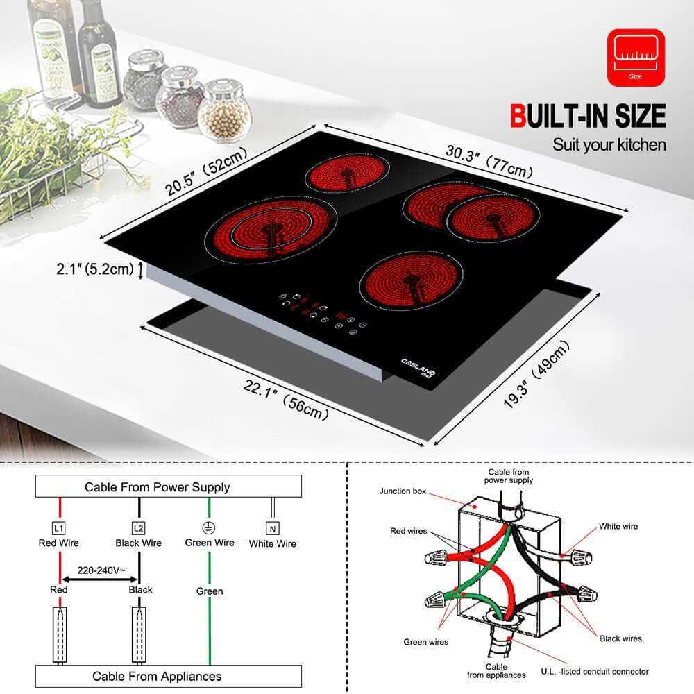 GASLAND Chef 30 Inch 4 Burner Sensor Touch Radiant Ceramic Cooktop