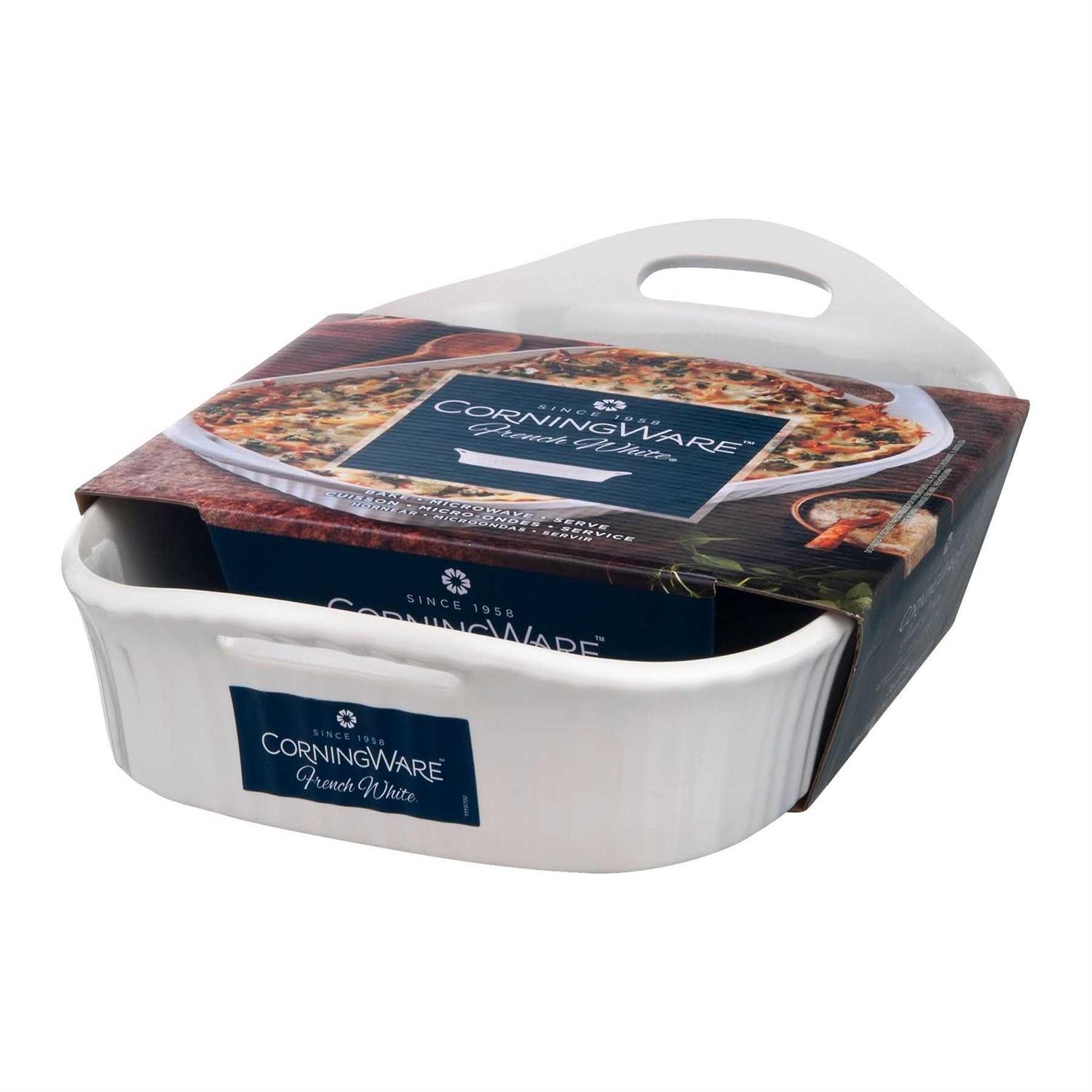 Corningware French White Oblong Casserole 3 qt