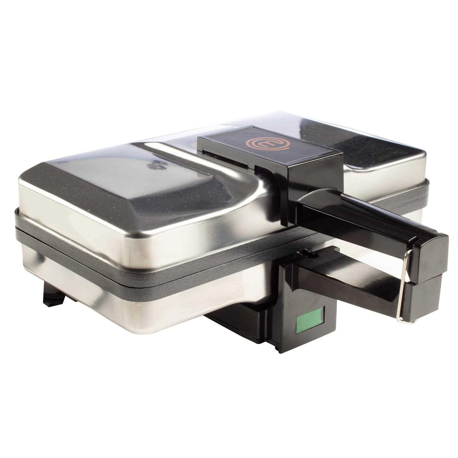 Masterchef Pizzelle Maker Non-stick Electric Cookie Baker Press Make Two Homemade 5-Inch Italian Waffle Cookies at Once for Breakfast