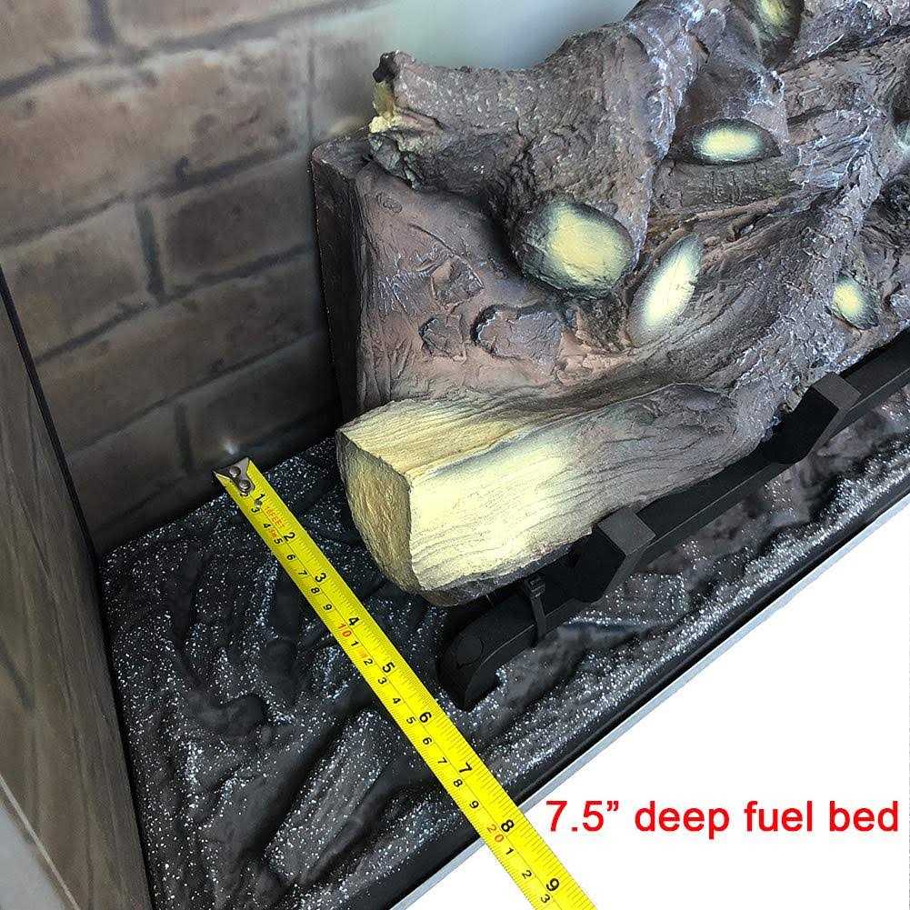 Puraflame Western Electric Fireplace Insert with Fire Crackling Sound Remote Control