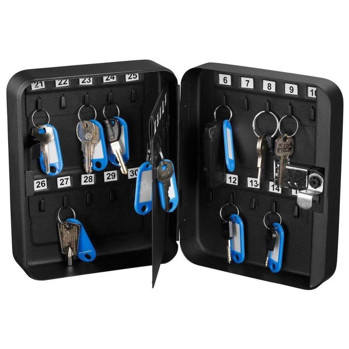 AdirOffice 48-Key Steel Secure Key Cabinet with Combination Lock