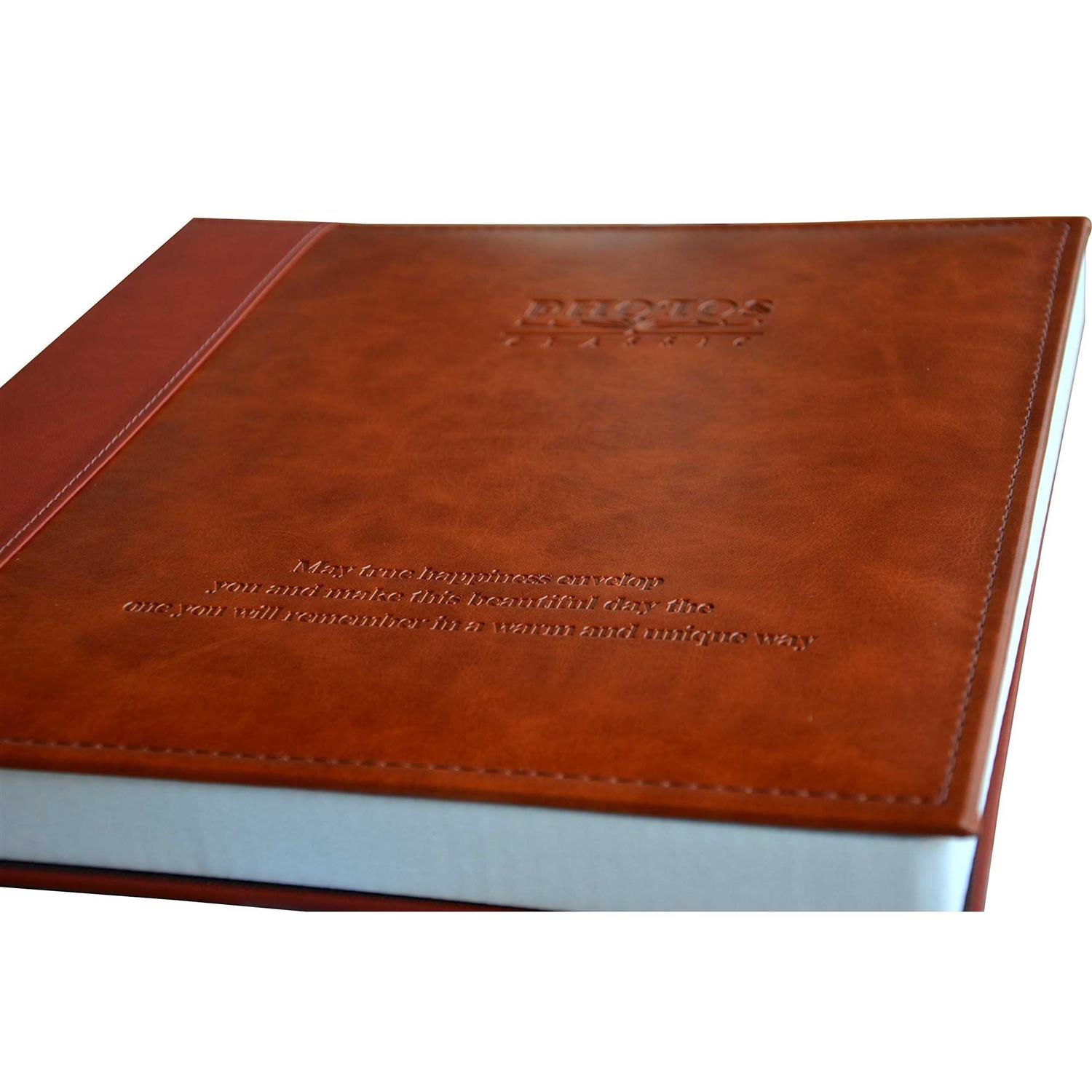 ZOVIEW Magnetic Self-Stick Page Photo Album Family Album Leather Cover